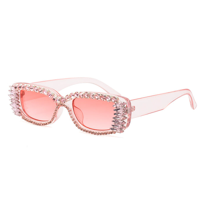 Women's Inlaid Square Sunglasses