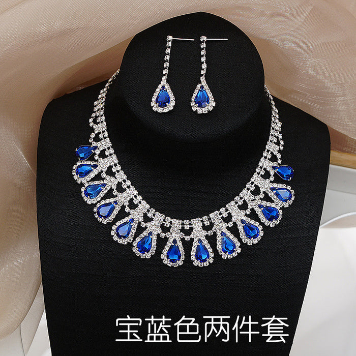 Personalized Fashion Female Jewelry Necklace Earrings Two Piece Set