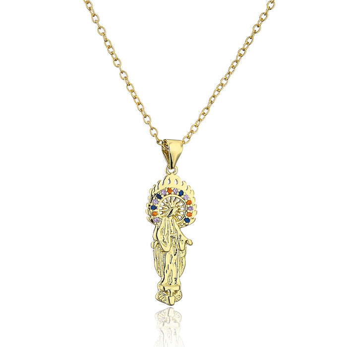 Fashion personality popular religious decoration Zircon Necklace