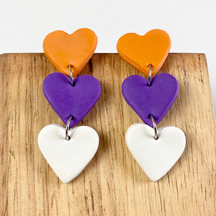 Alien Butterfly Tassel Love Pumpkin Moon Clay Earrings Earrings