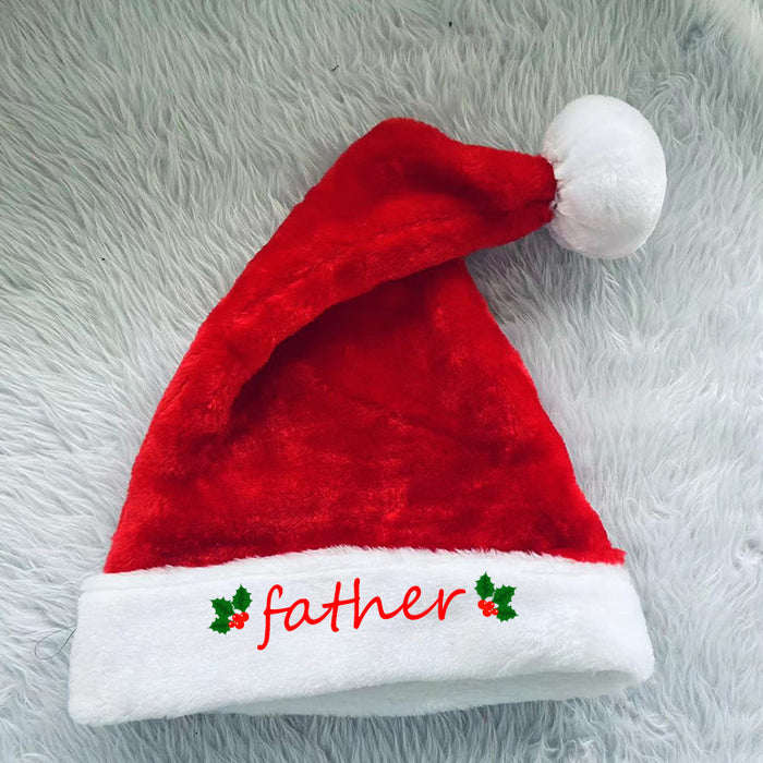 Plush Christmas Family Hat