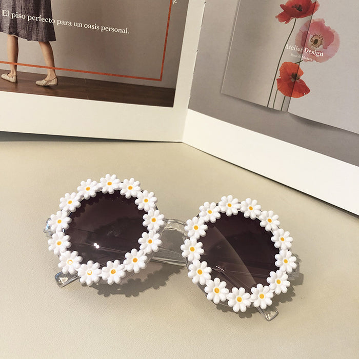 Fashion Funny Flower Daisy Sunglasses Photo Shooting