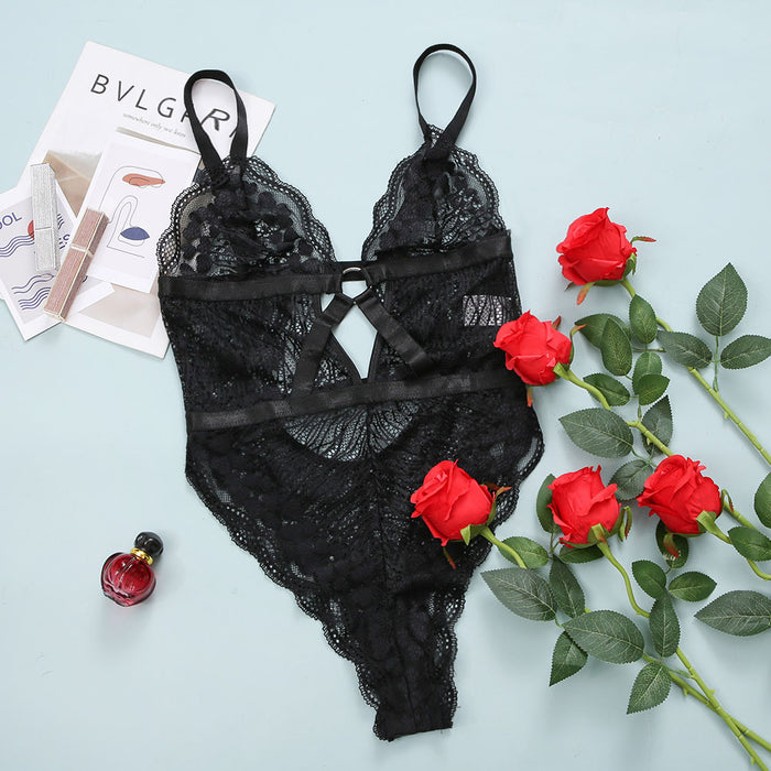 Women's Lace Lingerie Sexy Babydoll Underwear Bodysuit
