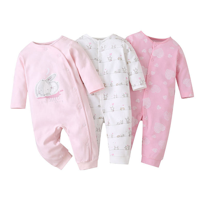 3pcs Pack Infant Romper Baby Cartoon Jumpsuit
