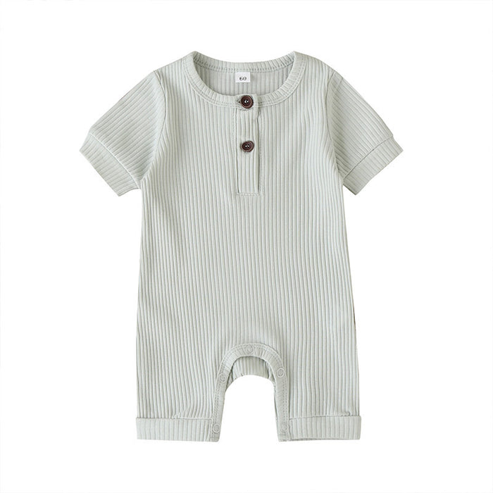Summer Infant Clothes Solid Jumpsuit
