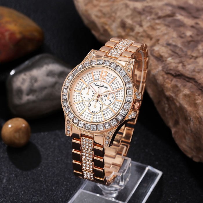 New Stainless Steel Women Wristwatch Quartz Fashion Casual Clock LLZ22206