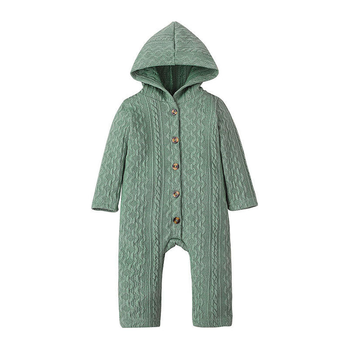 Baby Single Breasted Long Leg Jumpsuit