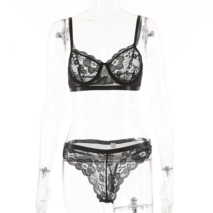 Women's Sexy Lingerie Fashion Lace Push Up Underwear Set