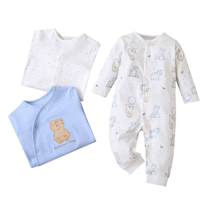 3pcs Pack Infant Romper Baby Cartoon Jumpsuit