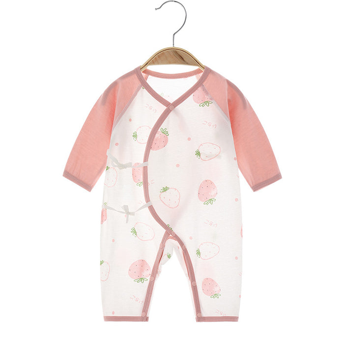 Newborn Sweet Peach Long Sleeved Romper