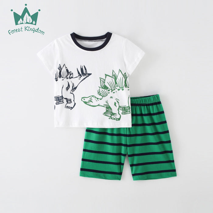 Children's suit boys' short sleeved shorts