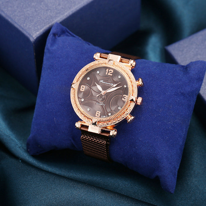 New Stainless Steel Women Wristwatch Quartz Fashion Casual Clock LLZ22322