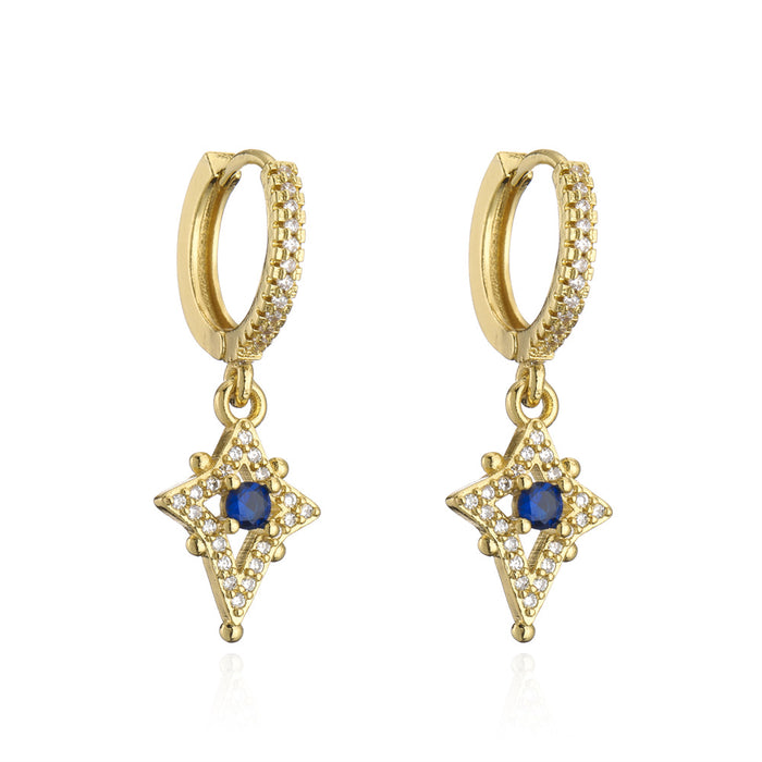 New Ins Personality Zircon Women's Earrings