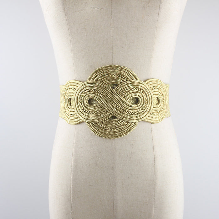 Women's Fashion Elastic Belt Simple Decorative Belt