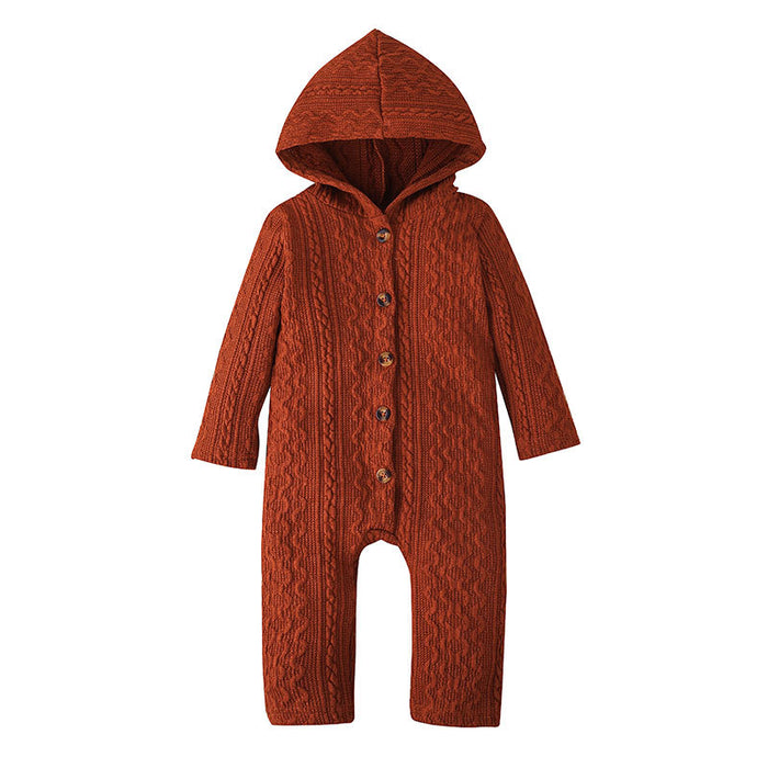 Baby Single Breasted Long Leg Jumpsuit