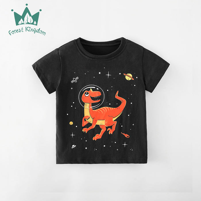 Boys' cotton short sleeved top
