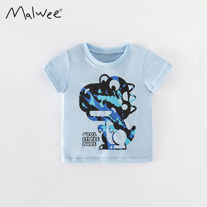 Boys' short sleeve T-shirt casual print
