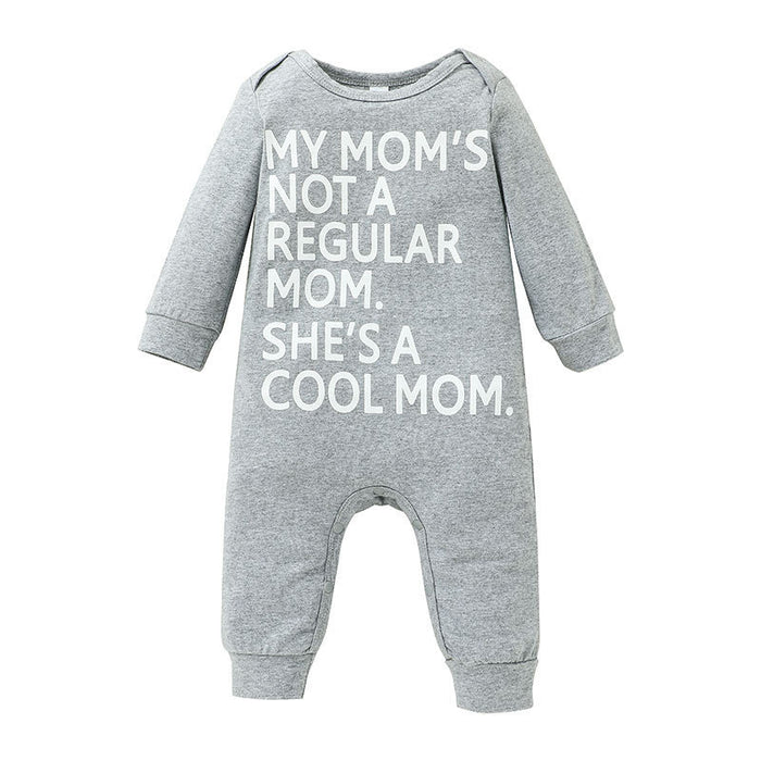 Casual Baby Alphabet Print Jumpsuit