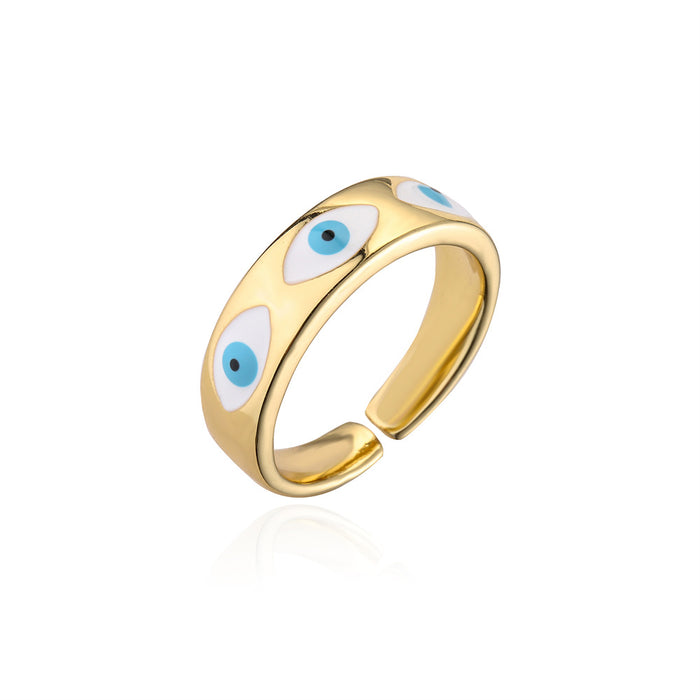 New Fashion Personality Devil's Eye Opening Ring