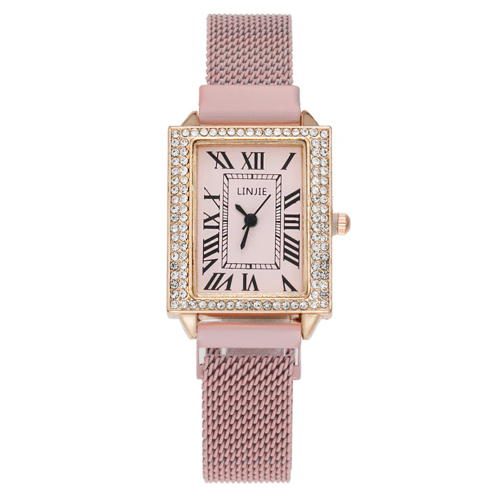 New Stainless Steel Women Wristwatch Quartz Fashion Casual Clock LLZ20032