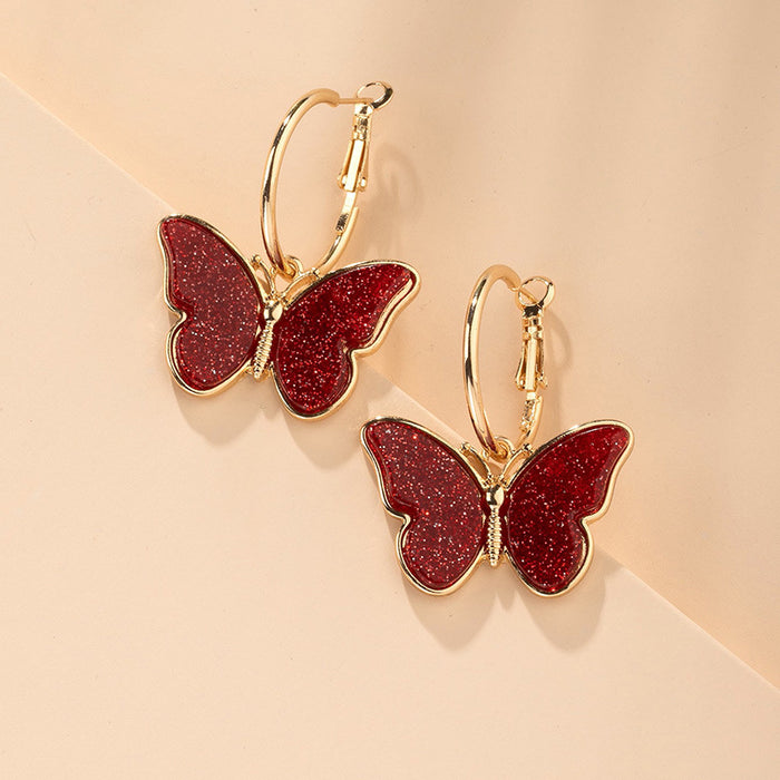 Fashion Simple Butterfly Earrings Women's Earrings