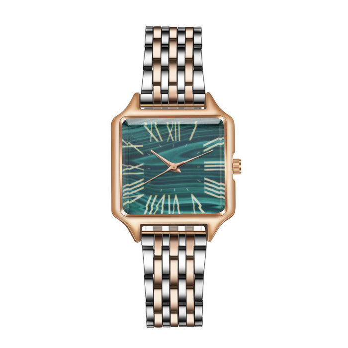 Fashionable and Versatile Square Roman Digital Quartz Watch Llz20793