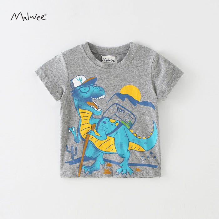 Boys' short sleeved T-shirt cartoon top