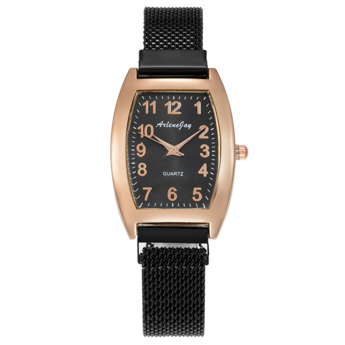 New Simple and Fashionable Square Digital Mesh Belt Women's Watch Llz20030