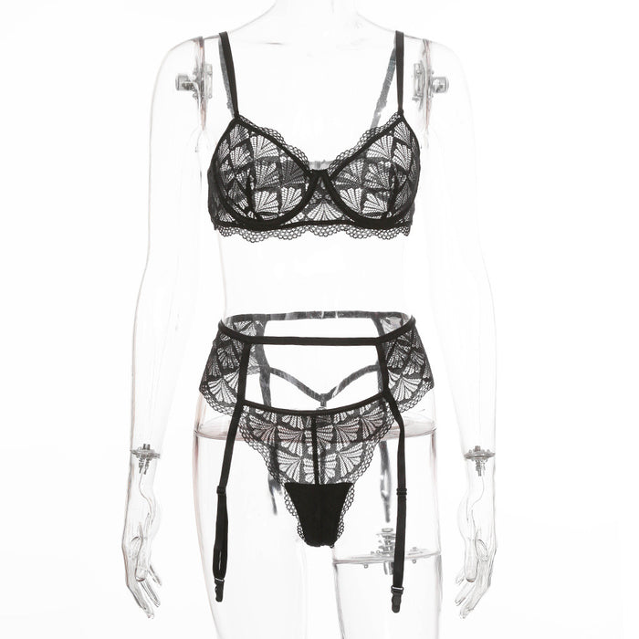 Women's Lace Underwear Sexy Lingerie Two Piece Set