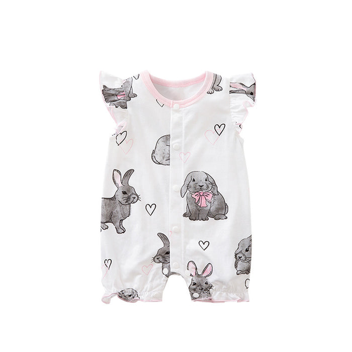 Summer Cute Rabbit Baby Jumpsuit