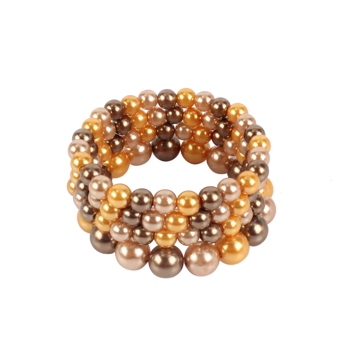 New Imitation Pearl Multi-layer Beaded Fashion Bracelet Accessories