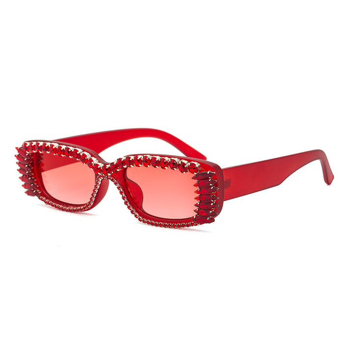 Women's Inlaid Square Sunglasses
