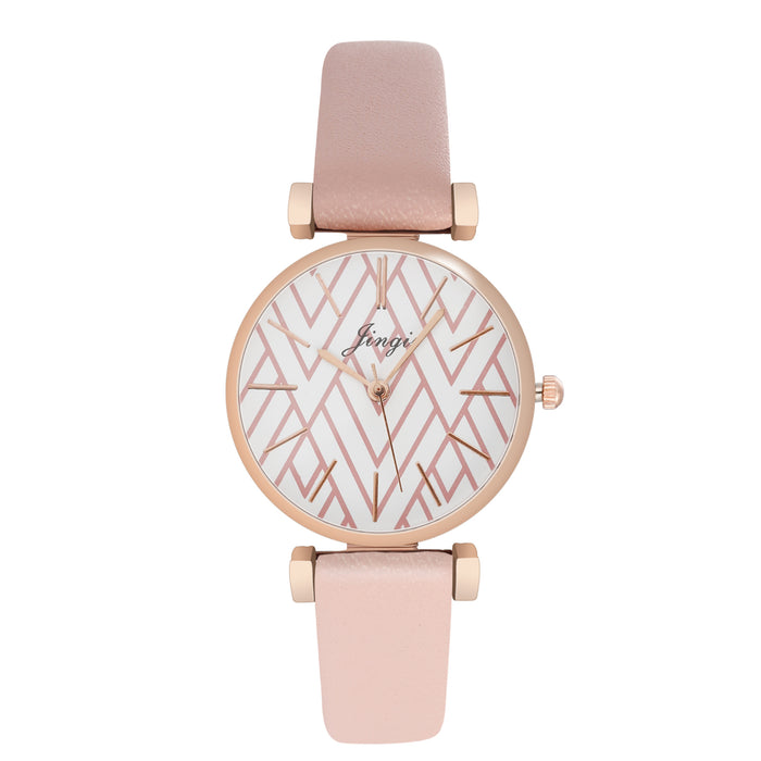 Fashion Women Wristwatch Leather Band Quartz Casual Clock LLZ20012