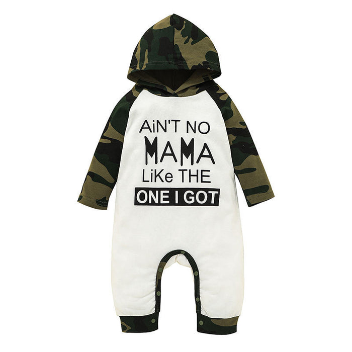 Long Sleeve Infant Camouflage Jumpsuit