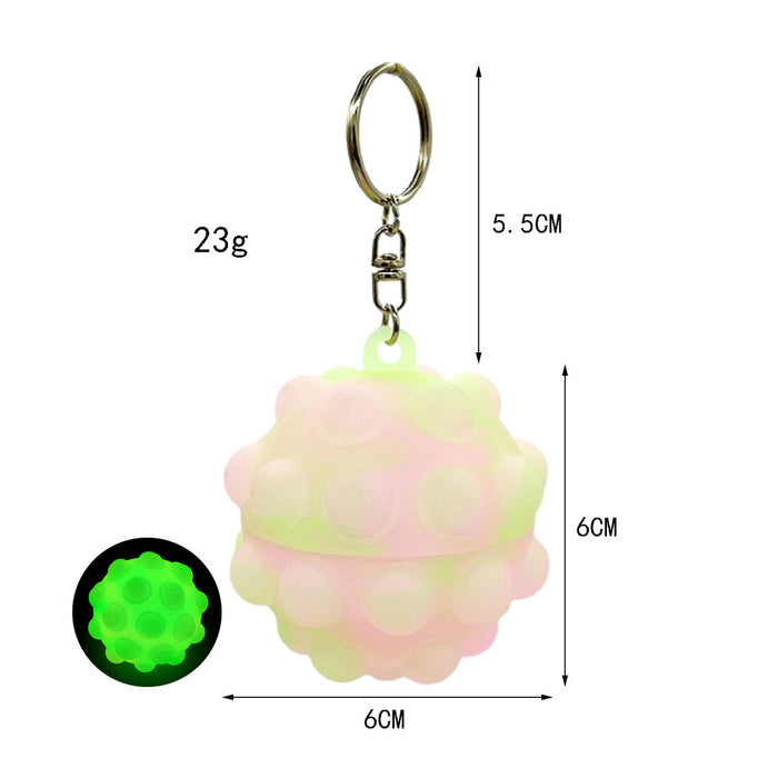 Vent Toy Pop It Fidget decompression Ball Keychain Toys