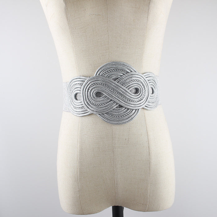 Women's Fashion Elastic Belt Simple Decorative Belt
