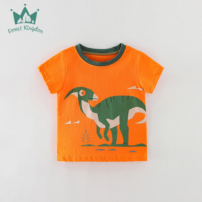 Children's T-shirt boys' Cotton Short Sleeve Top