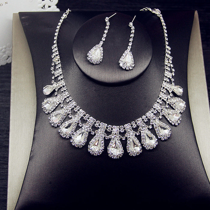 Personalized Fashion Female Jewelry Necklace Earrings Two Piece Set