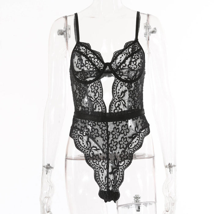 Women's Lace Sexy Bodysuit Babydoll One-piece Lingerie