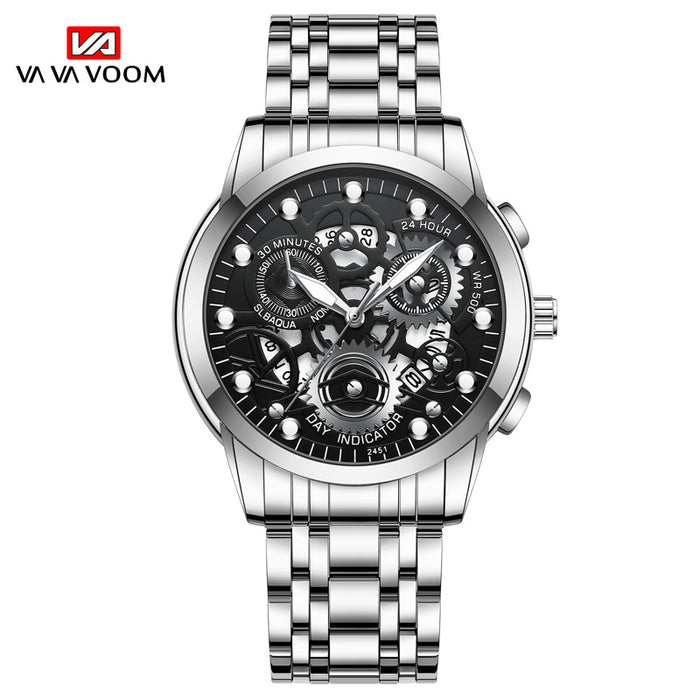 Men's Hollow Out Business Watch Trend Quartz Luminous VAVA2451