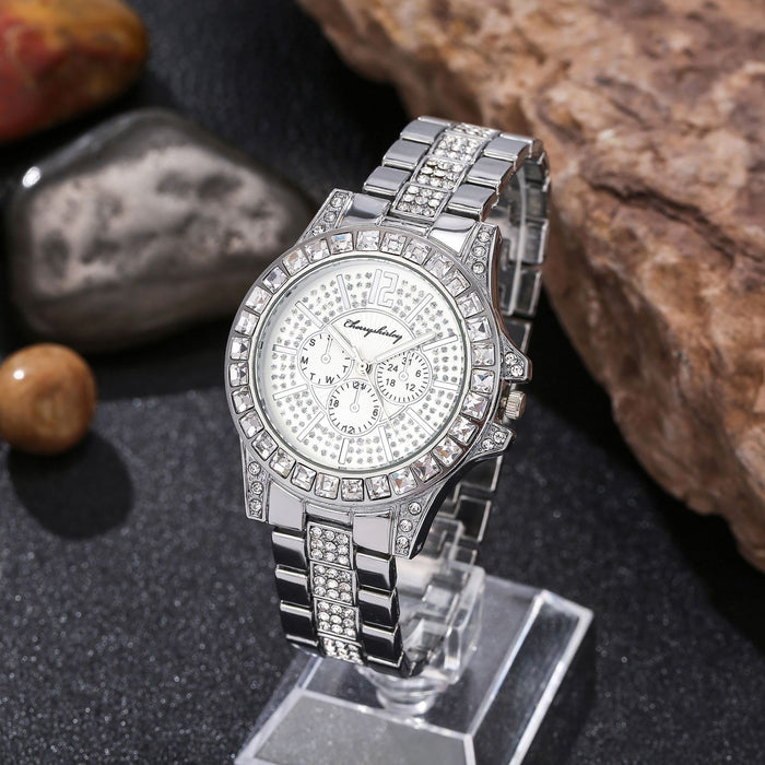 New Stainless Steel Women Wristwatch Quartz Fashion Casual Clock LLZ22206