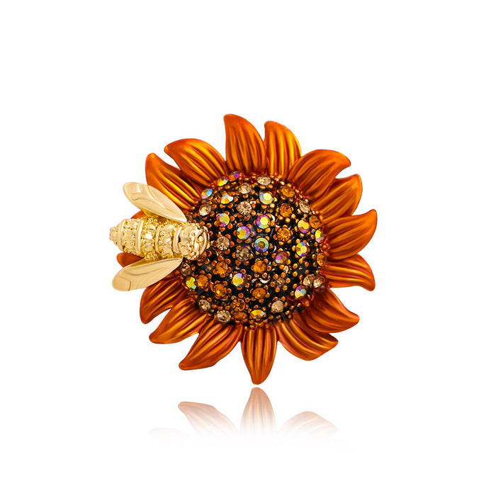 Vintage Bee Daisy Brooch Fashion Women's Pin