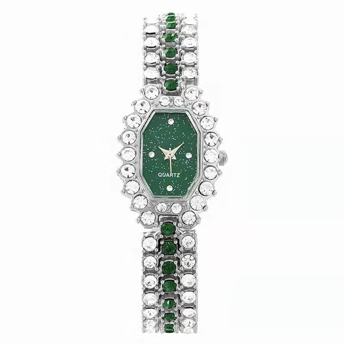 Fashion Women Dress Watches Luxury Crystal Bracelet Quartz Wristwatch Casual