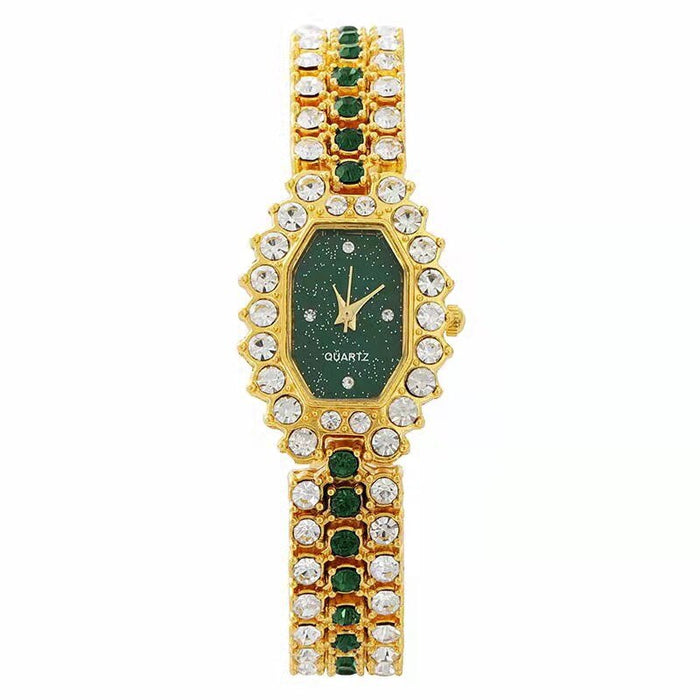 Fashion Women Dress Watches Luxury Crystal Bracelet Quartz Wristwatch Casual