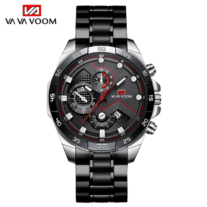Classic Business Watches Quartz Watch Luxury Men Wrist Watch Stainless Steel Waterproof Wristwatch