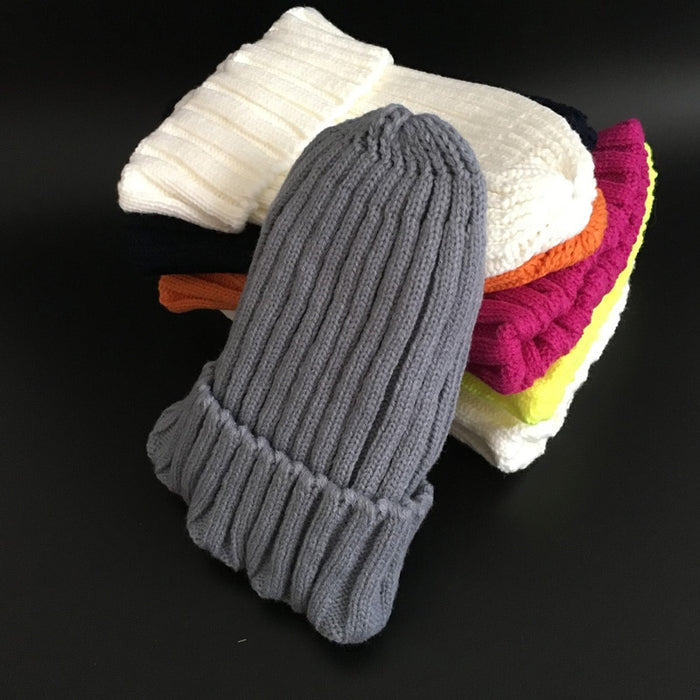 Winter Brand Female Fur Pom Poms hat