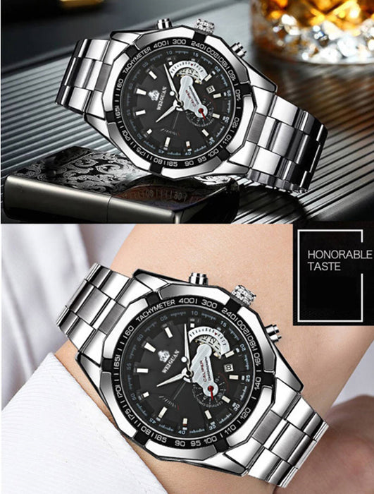 35 Pieces Men Steel Quartz Wristwatches,Assorted Styles
