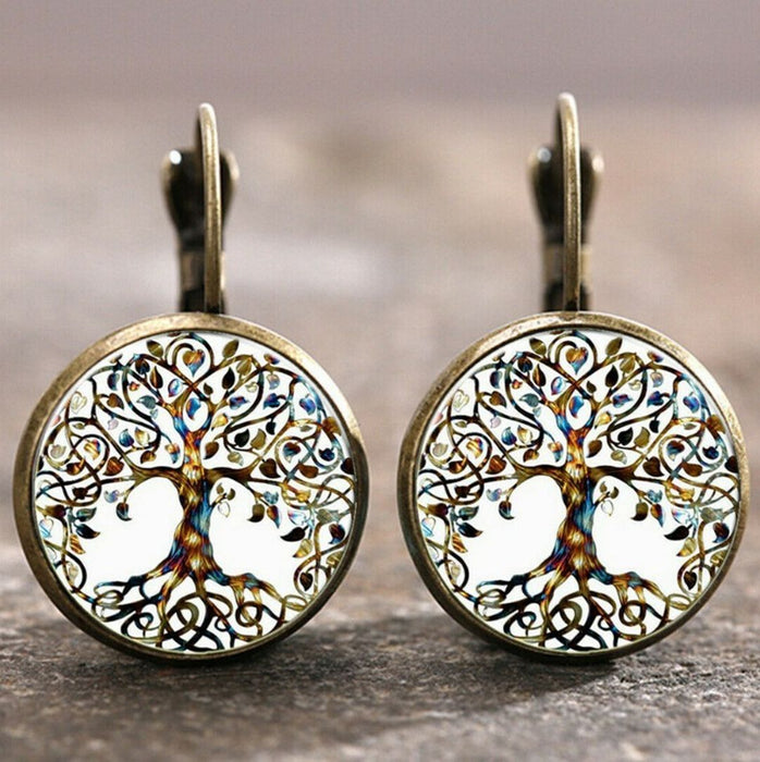 180 Pieces 18 Styles Moon Angel Pattern Earrings