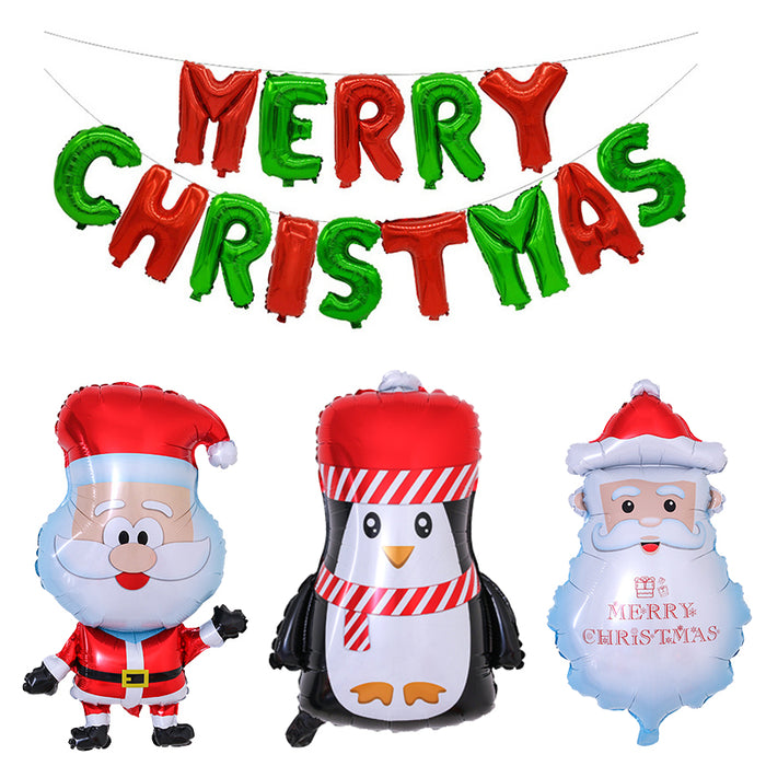 100Pcs Mix Styles Christmas Big Balloons