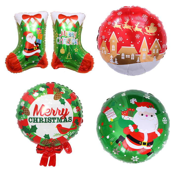 100Pcs Mix Styles Christmas Big Balloons